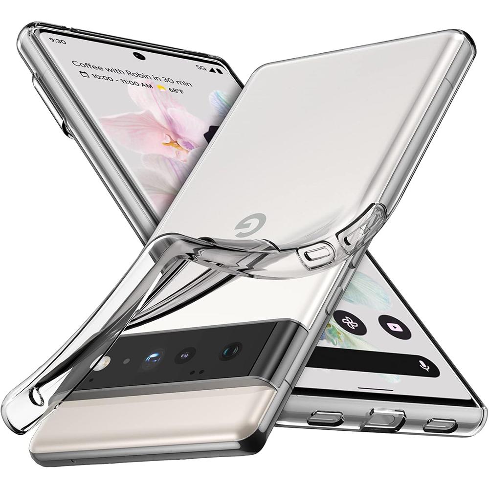 Luxury Transparent Silicone Soft Ultra Thin Case for Google Pixel 9 8 A 8 7 7 A 6 A 6 Pro XL Clear Skin Feel Shell Shockproof Back Protect Cover