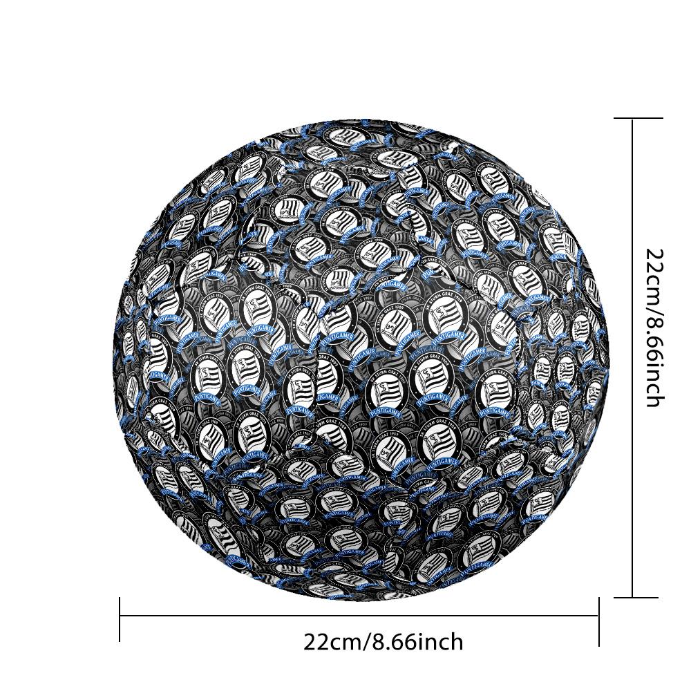 1pc SK Sturm Graz LOGOIndoor Soccer Ball Colorful All Ages Machine Stitched PVC Competition Ready Durable High-Bounce HE3