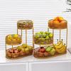 Luxury Multi-Layer Fruit and Snack Display Basket for Living Room Coffee Table