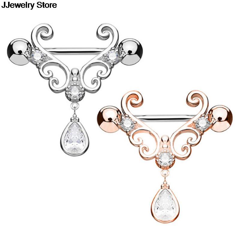 1Pc Vintage Nipple Piercing Bohemia Bar Rings Surgical Steel Sliver Color Nipple Barbell Piercing Nombril Bar Body Jewelry