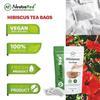 NeutraVed Hibiscus Tea Bags | Herbal Tea Bags with Pure Hibiscus, Pack of 1 (40 Tea Bags) | Stored In Reusable Zipper Pouch - 40 Pec