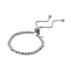 Popular Personalized 18K Gold Plated Round Tag Adjustable Round Bead Bracelet Stainless Steel Waterproof Niche Jewelry