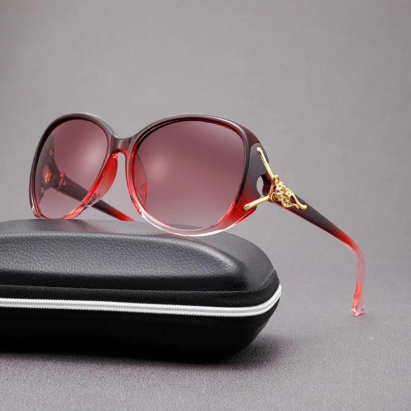 New Women's Brand Oval Shape Sunglasses Women Designer Sun Glasses Fashion Classic Big Frame Glass Shades UV400