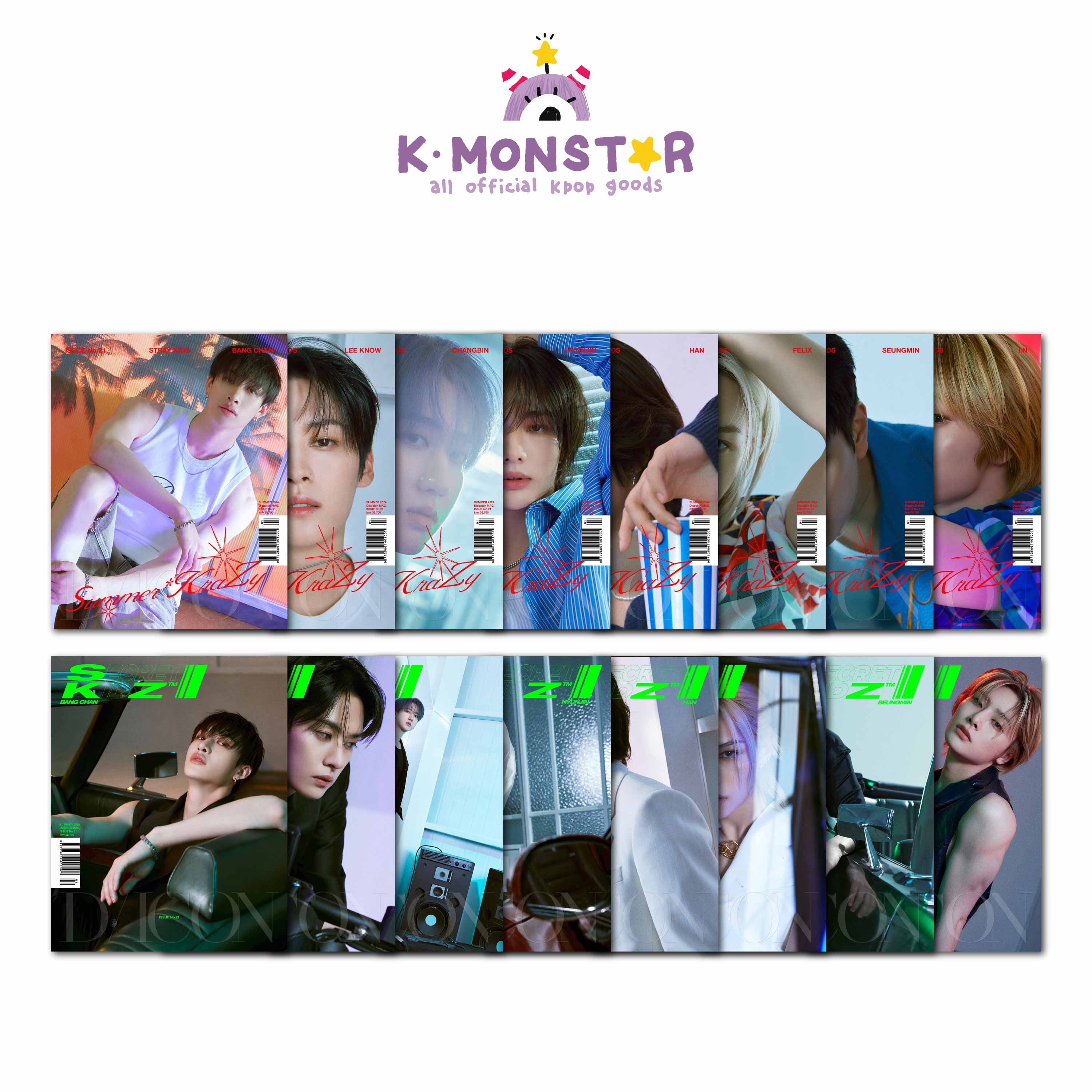

STRAY KIDS DICON VOLUME N°21 Summer KraZy & SECRET KIDZ B(HAN)