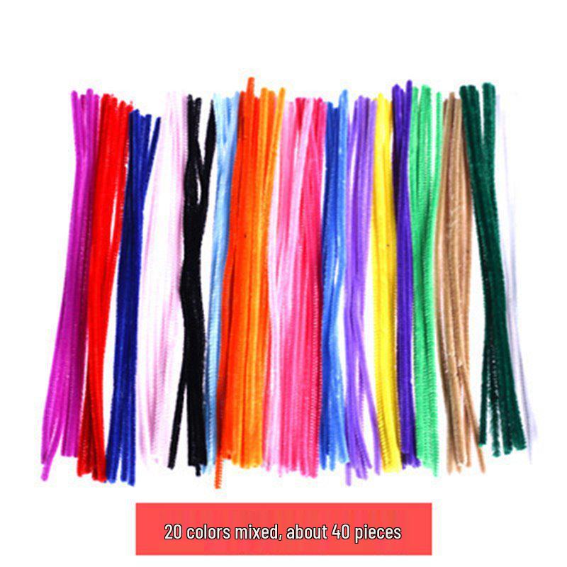 

Набор для создания букета из цветных синельных палочек: Материал для рукоделия ручной работы для студентов