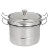 Edelstahl Mini Pretend Dampfer Topf Kinder Spielen Haus Küche Spielzeug Kochen Lebensmittel