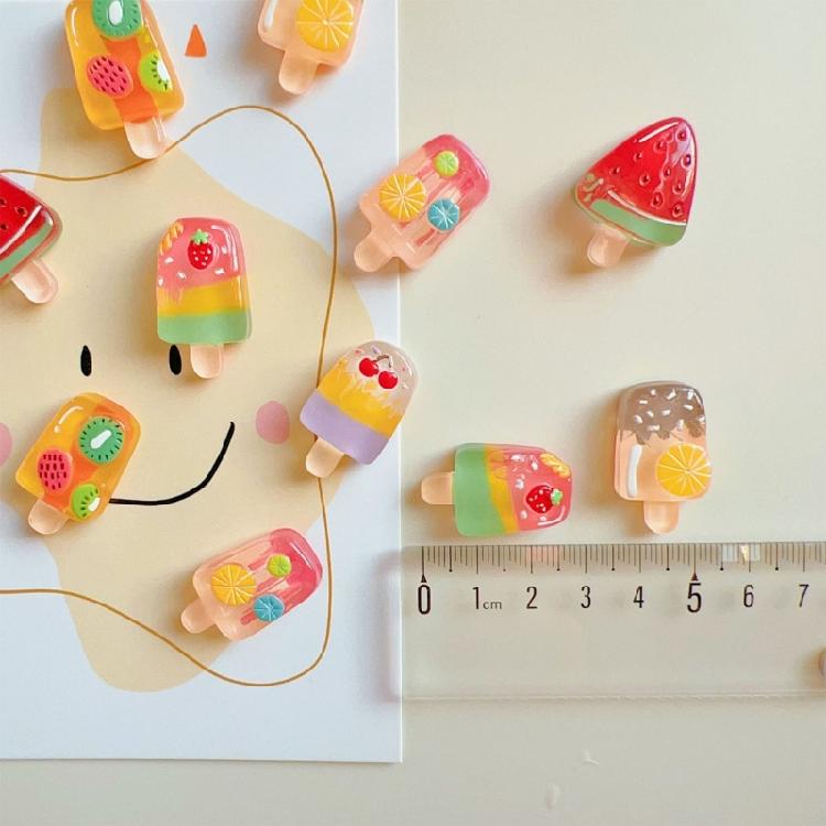 Funny Fruit Ice Cream Shape Fridge Magnets Refrigerator Magnetic Sticker For Photos Note Decorative Kitchen Accessories