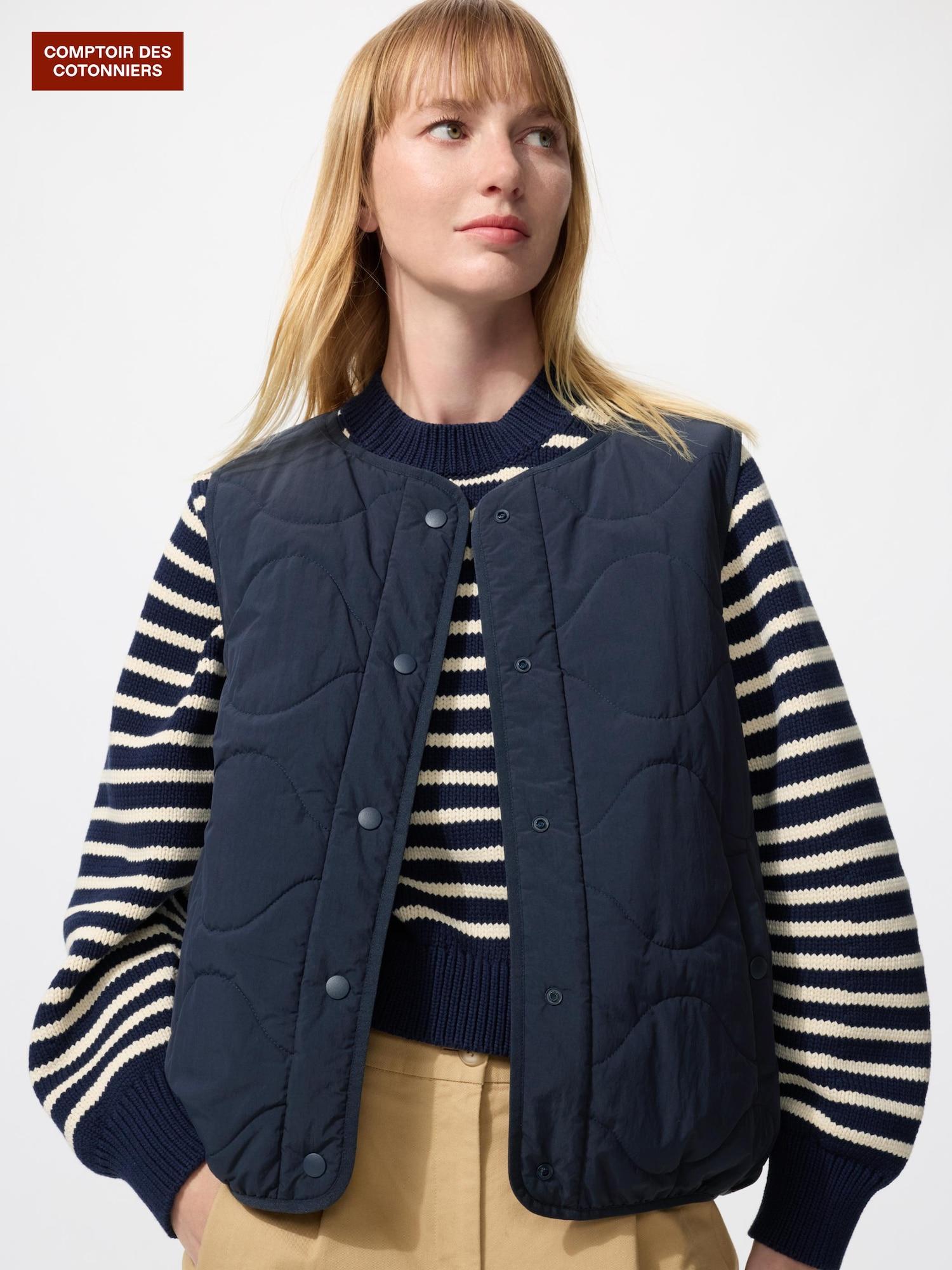 

Uniqlo Японский пуховый технологичный жилет 69 NAVY/XL