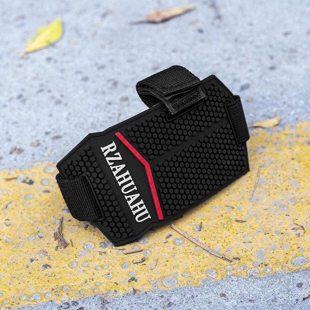 Motorcycle Gear Shift Pad Guards Adjustable Motorbike Shoe Cover Boot Protector Non-slip Black for Riding Moto Accessories Black