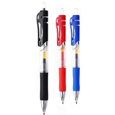 10Pcs Retractable Gel Inks Pen Comfortable Grip 0.5mm Fine Point Gel Pen Red/Blue/Black Inks for Journaling Note Taking