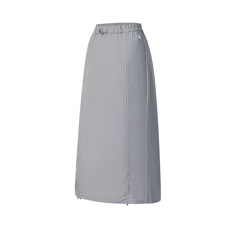 FILA Fitness Cool Touch Minimalist Solid Color Casual Long Skirt Women skirts A11W631304FGY M