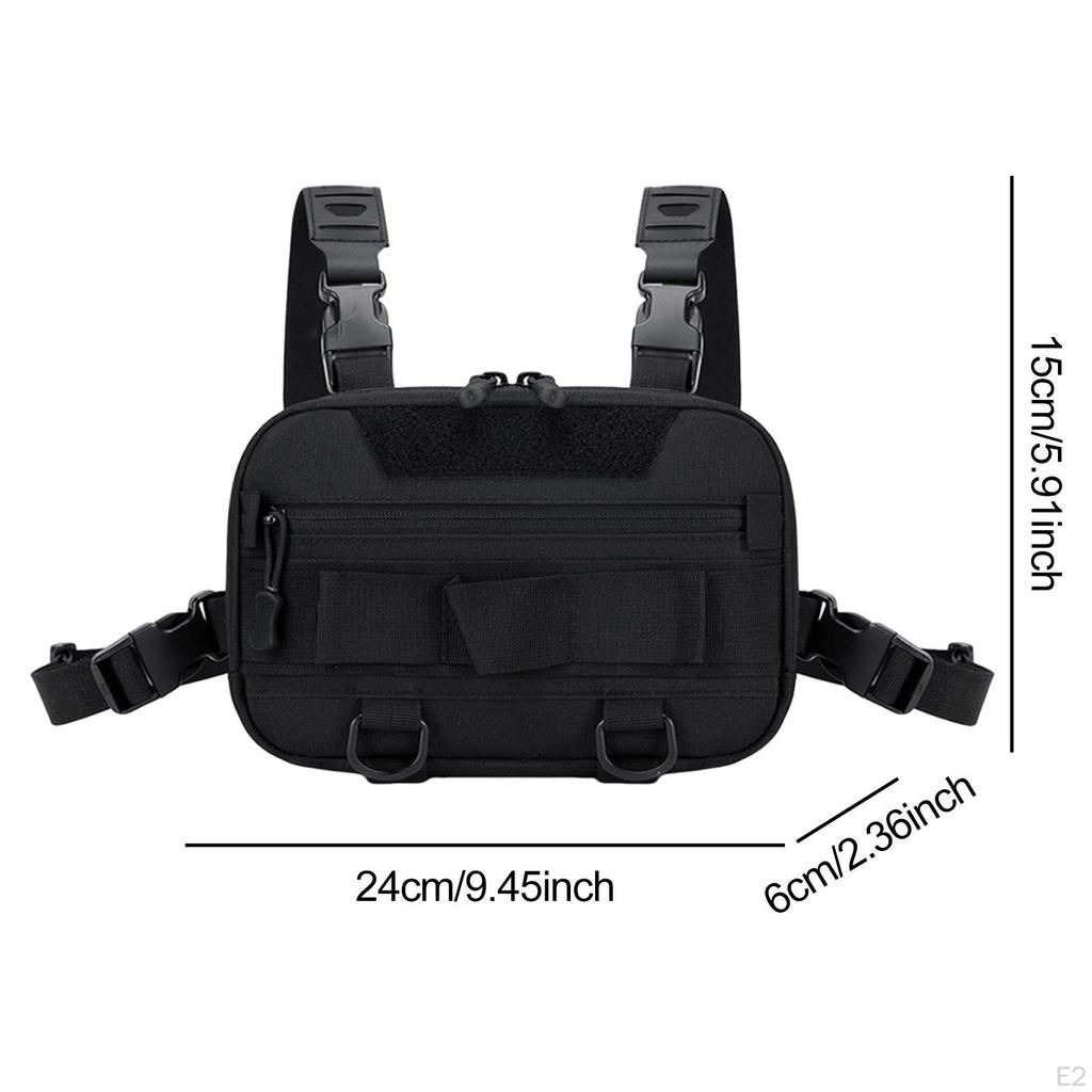 Outdoor Sport Brusttasche Atmungsaktiv Multifunktional Glatter Reißverschluss Utility Rucksack Große Kapazität für