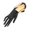 Metallic Finish Metal Bangle Extra Wide Open Bangle Bold Style Wide Cuff Bracelet  Women Fashion