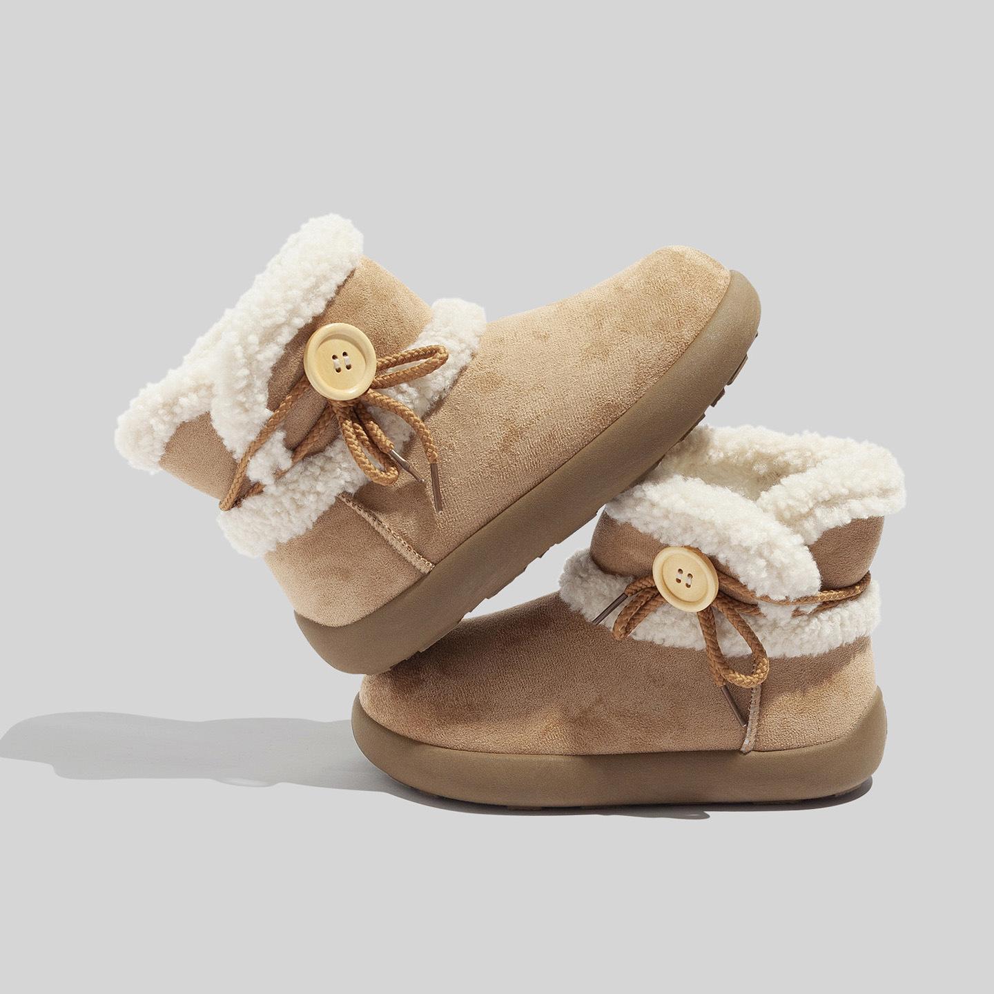 

Belle winter snow boots new casual warm piled thickened short boots B 35