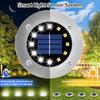 Solar Ground Lights Outdoor Decoration, 8/20LED Solar Garden Lights Waterproof, Solar Disk Lights for Yard, Pathway, Lawn, Patio
