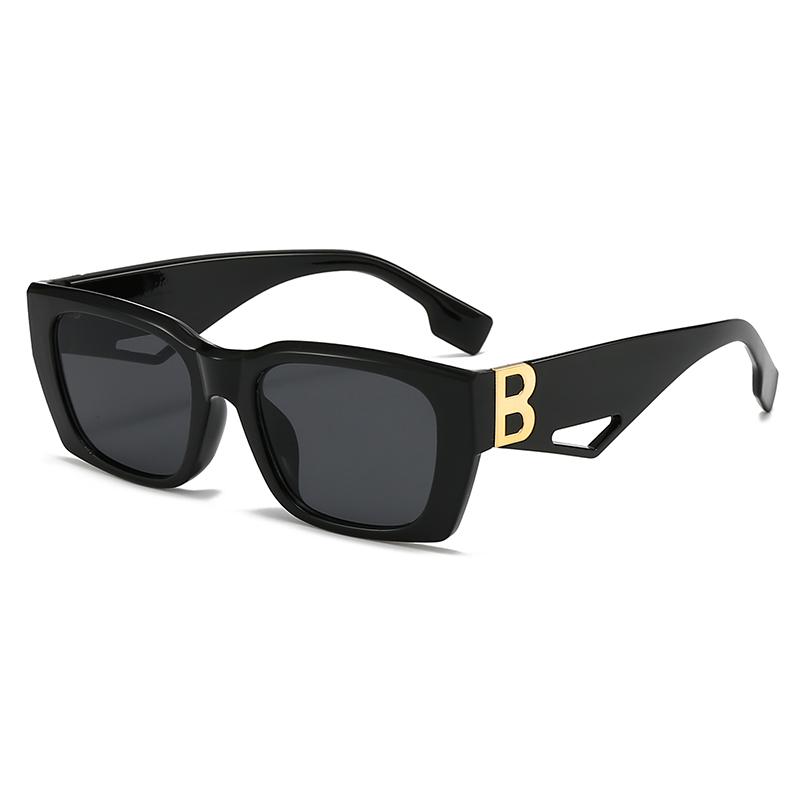 New Letter B Accessories Square Sunglasses Personality Sunglasses Fashion Trend Hollow Sunglasses MN5549
