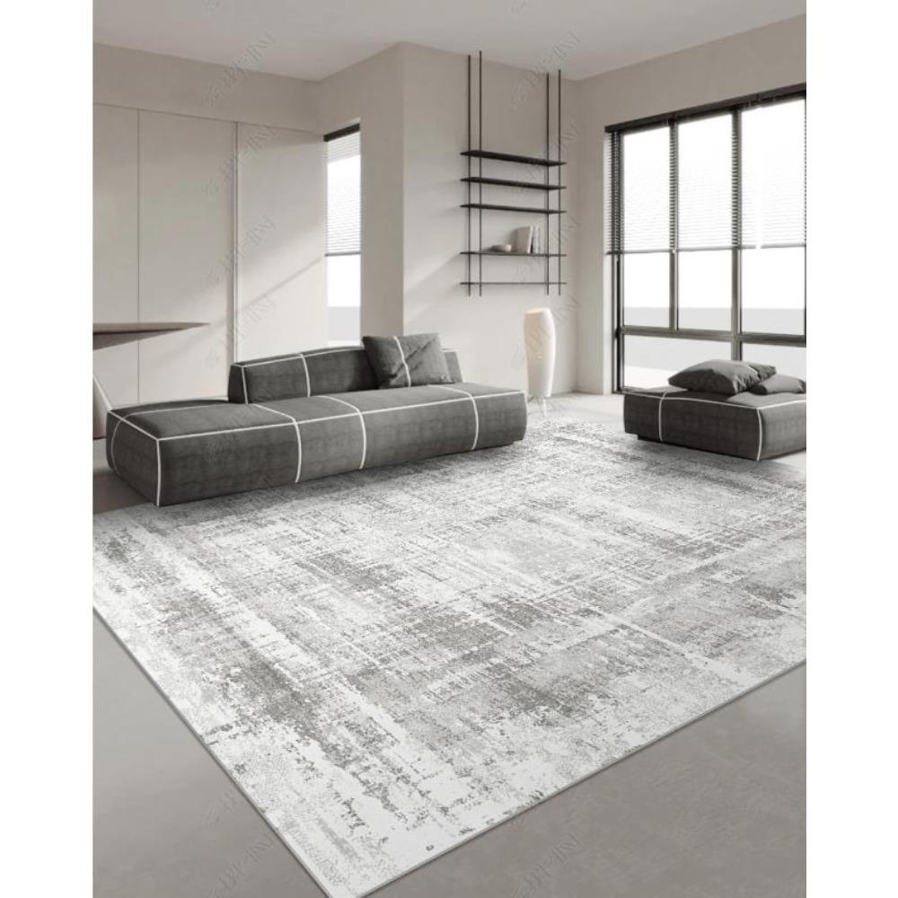 

Japanese Style Carpets for Living Room Light Luxury Bedroom Decor Large Area Carpet Home Gray Anti-slip Mat Washable Lounge Rug 80*120cm