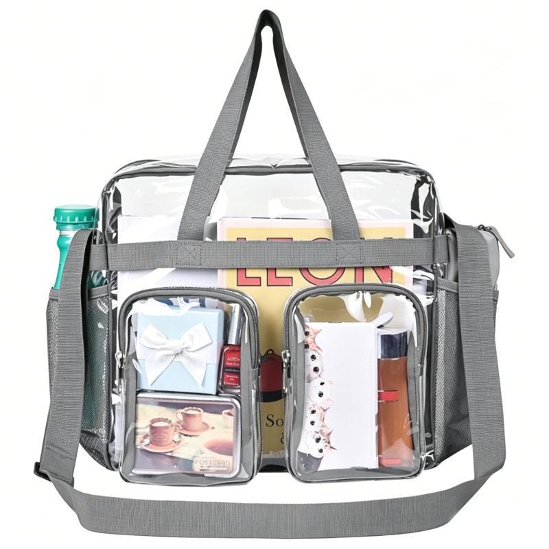 Mini Transparent Clear Backpack Large Capacity Waterproof Shoulder Bag for Stadium Entry School Travel Work