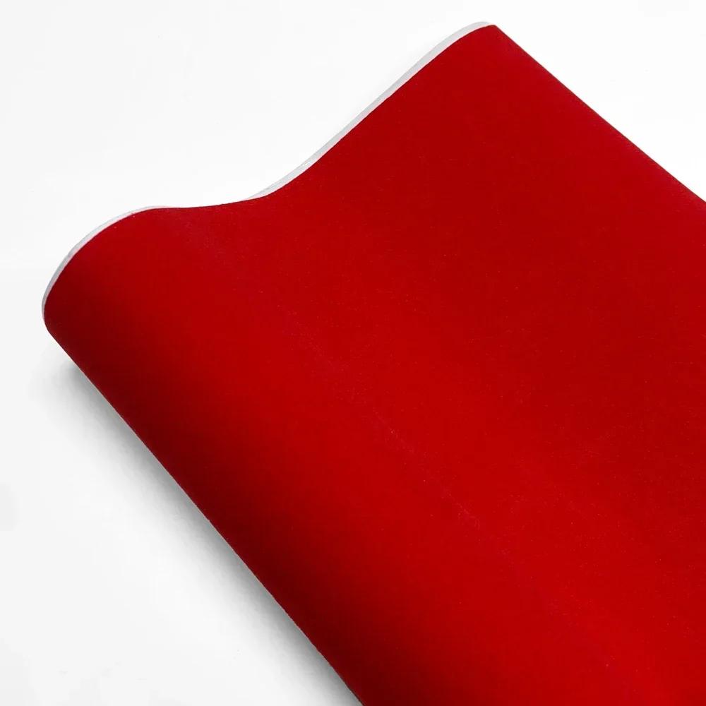 Samt Kunstveloursleder Blatt Auto Innenraum DIY Modifikation Selbstklebende Aufkleber für Möbel Motorrad Autozubehör