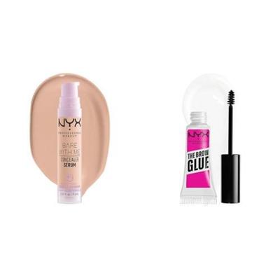 NYX PROFESSIONAL MAKEUP Bare With Me Concealer Serum Light amp The Brow Glue Extreme Hold Clear Gel, 1 kus