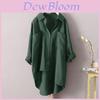 Vintage Style Cotton Linen Cardigan With Pockets For Casual Autumn Wear
