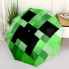 1pc My World Pixel Game, Creeper Themed High-quality Umbrella,Automatic Opening and Closing Umbrella,Multi-functional Umbrella G0811087