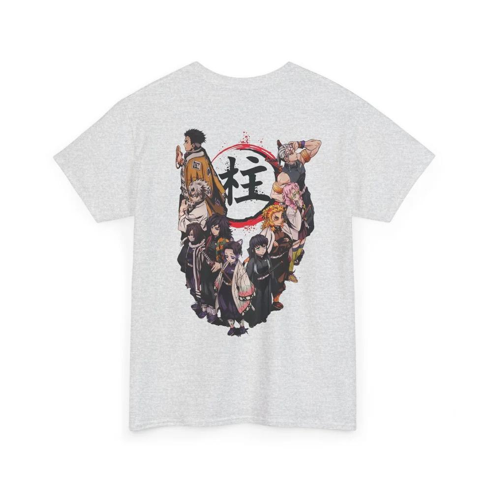 Demon Slayer Hashira Pure Cotton Tshirt for Men and Women Anime Style Fashion Casual Comfortable Short Sleeved Shirt Streetwear