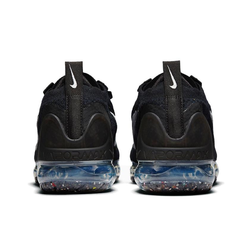 Nike Air VaporMax 2021 Flyknit Schwarz Gesprenkelt Damen Sneaker Metallic-Silber Weiß DC4112-002