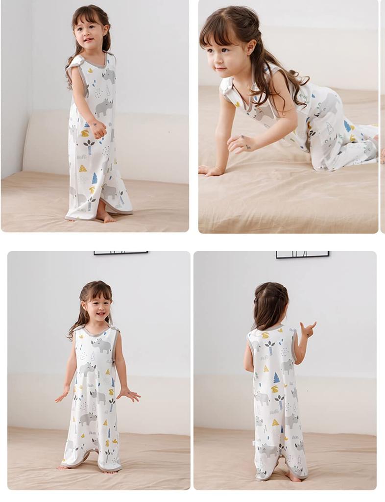Baby Easy To Put On and Take Prevents Colds While Ages 3 To 5 [MOMSMENU] Sleeper, Summer, 100% Cotton, Soft, Off, Sleeping,