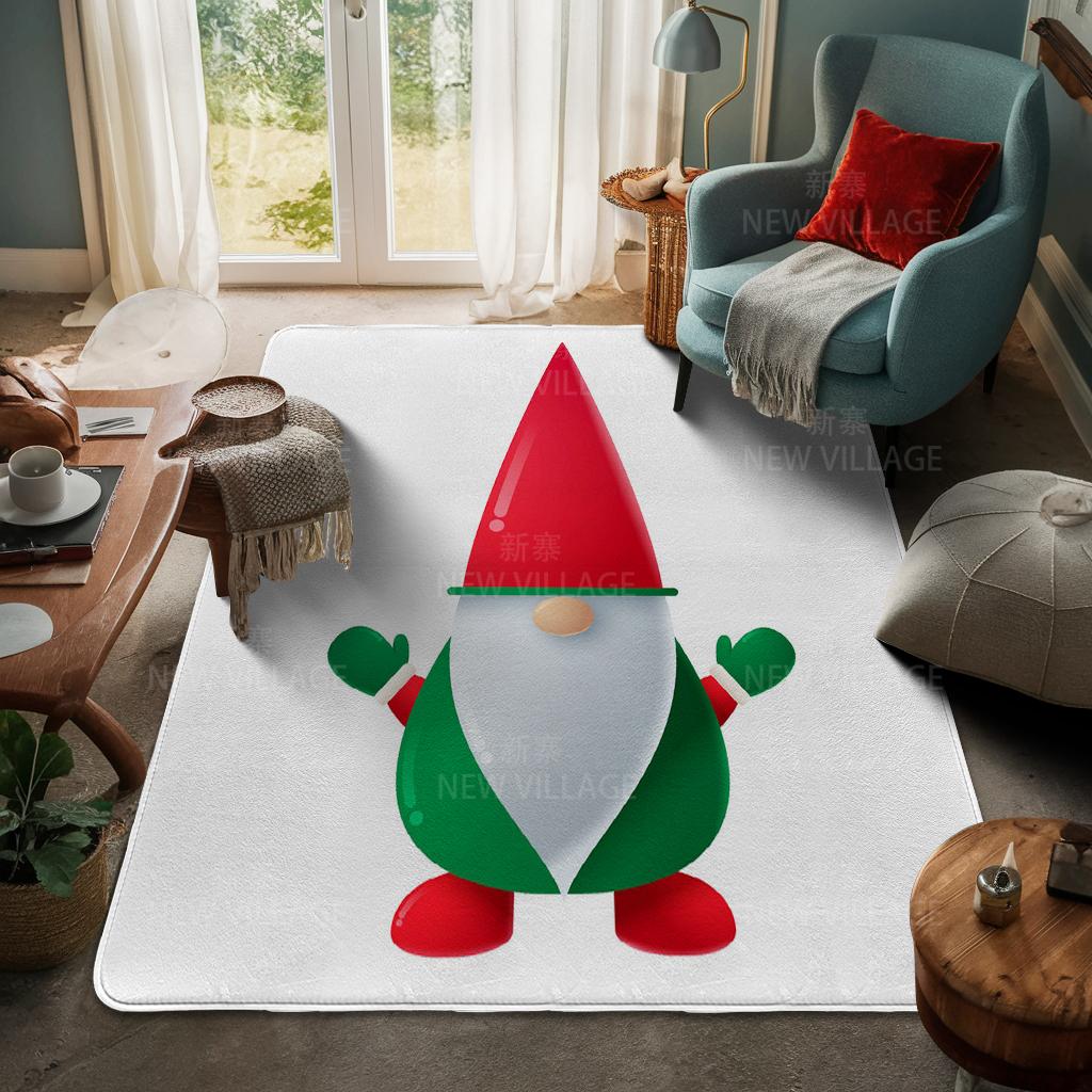 House Entrance Carpet Home Door Mat Living Room Bath Foot Bathroom Non-slip Water Absorption Rugs Bath Merry Christmas Winter