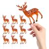 10Pcs Christmas Cake Picks Plastic 3D Cute Dessert Toppers Holiday Fruit Decorations for Cupcakes