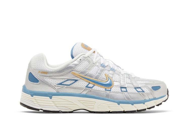 Men's Sneakers Nike P-6000 Metallic Silver Aegean Storm White/Metallic Silver/Pale Ivory/Aegean Storm