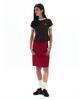 PARTIMENTO WOMEN College Striped Ringer Tee_Brown