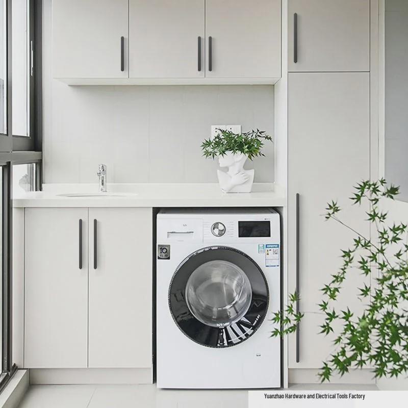 Černá a šedá moderní luxusní úchytka zásuvky skříňky