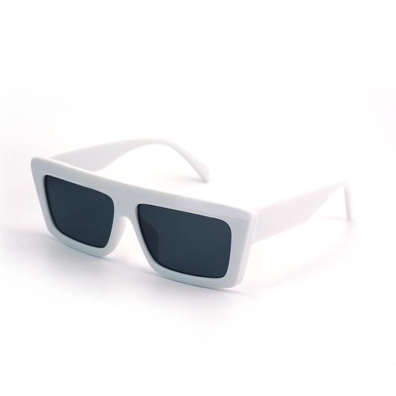Retro Square Frame Sunglasses - UV Protection, Unisex European & American Fashion Style