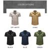 Mens Solid Color Turn Down Collar Double Pocket Short Sleeve Casual Work Shirt
