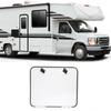 RV Baggage Door Heavy Duty Square Rounded Corners Storage Baggage Hatch Door with Flat Lock and Keys