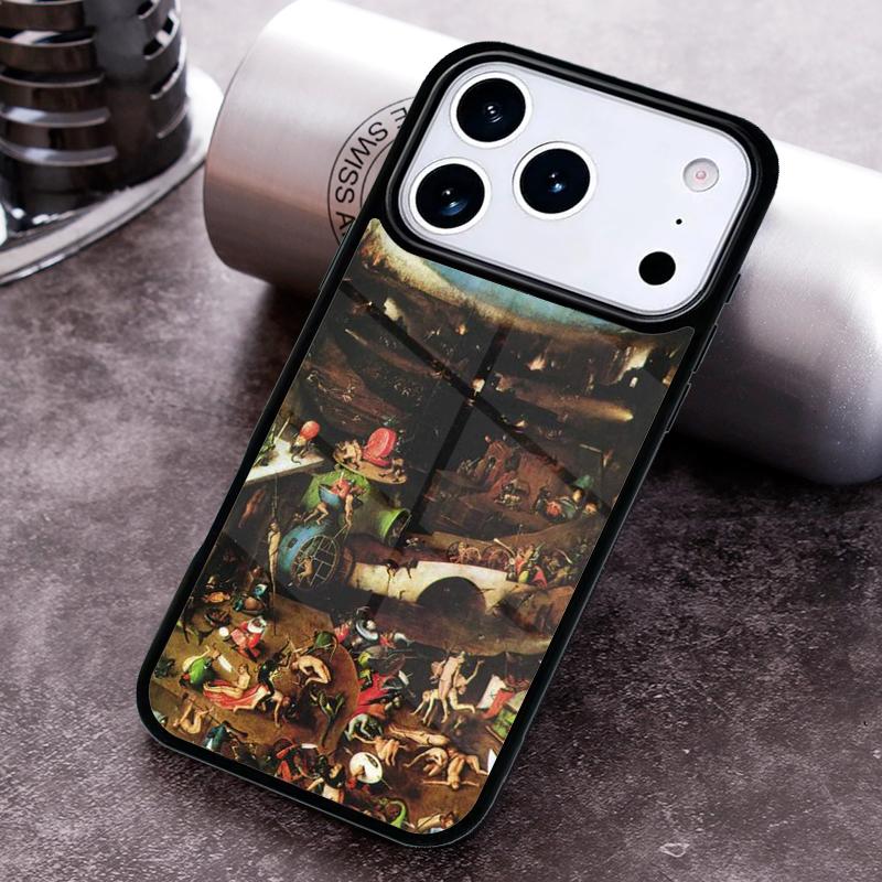 Hieronymus Bosch Kunst Malerei Druck Handyhülle für iPhone 17 16 15 Pro Max Air 14 13 12 11 Plus Stoßfeste Hülle