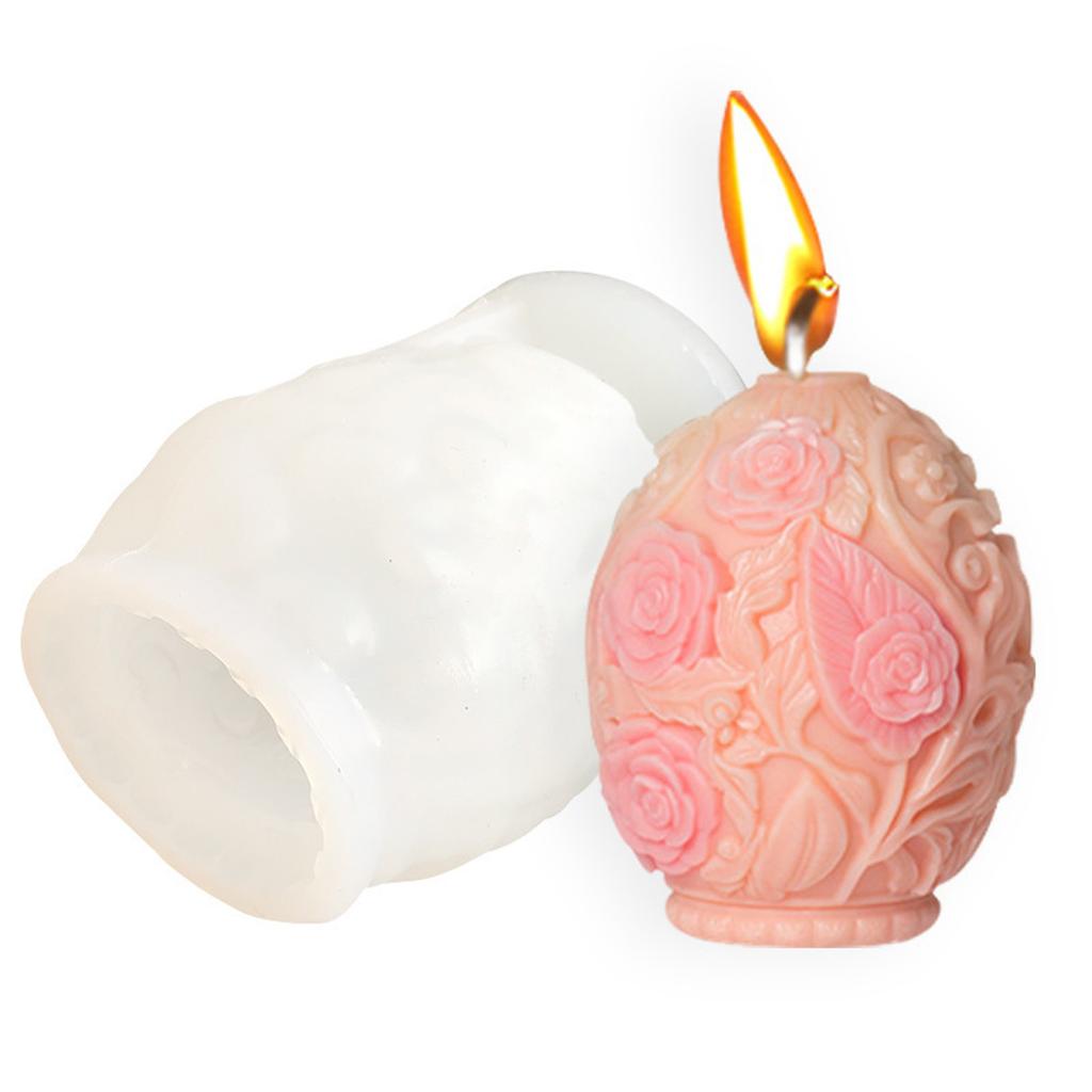 Tulip Egg Shaped Candle Mould Silicone Molds Ornament Molds Castings Molds Easter Plasters Molds Craft Supplies