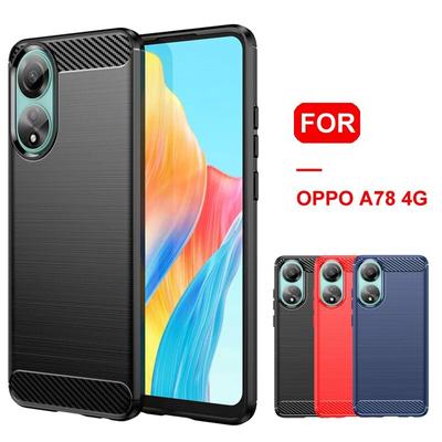 Anglies pluošto dėklas, skirtas OPPO A78 4G, minkštas silikoninis telefono galinis dangtelis, skirtas OPPO A78, atsparus smūgiams Funda