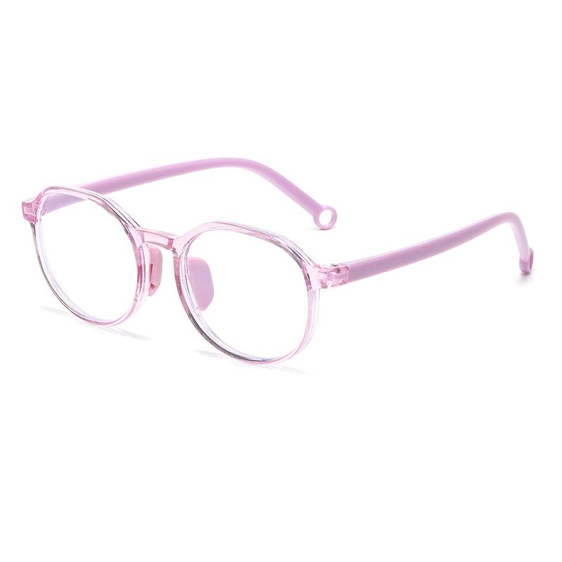 7340 Round Frame Children'S Literary Glasses Frame 2025 New Boys And Girls Pc Frame Anti-Blue Flat Glasses