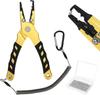 SANLIKE Fishing Split Ring Line Cutter with Dedicated Split Pliers, Pliers, Pliers, Multi-functional, Lightweight, Case, Silver/Gold (Gold "with