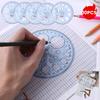 Multifunctional Geometric Ruler Geometric Drawing Template Measuring Draft Rulers  Multifunction for Office School Home Building