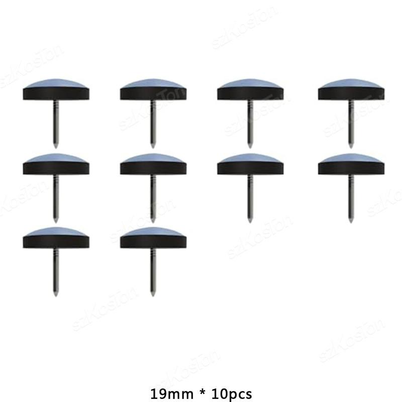 

10pcs 19/22/25/30/38mm Furniture Sliders Pad With Nails Glides Sliding Block Table Chair Leg Mat Carpet Hardwood Floor Protector