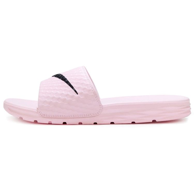 Nike Benassi Solarsoft 2 Prism Casual Rubber Sole Non-Slip Slide Sandals Women Sandals Cherry-Blossom-Pink 705475-601