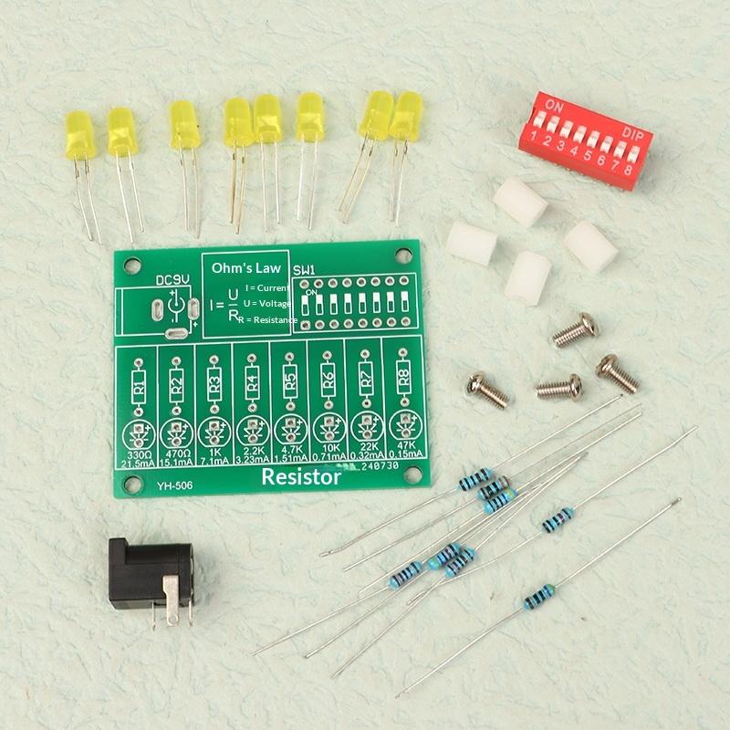 Diy Soldering Practice Kit Led Current Test Ohm Electronic Manufacturing Diy Parts Experiment Training Teaching Kit