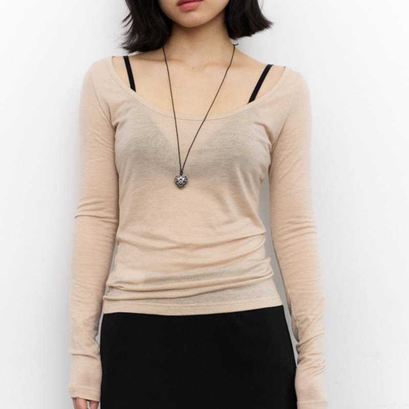 Geegee Ethnic Heart String Necklace