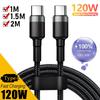 111W Cable Super Fast Charge Data Cord PD High Quality Type C TO C Super Quick Charging Cable For iPhone Xiaomi Samsung Cable
