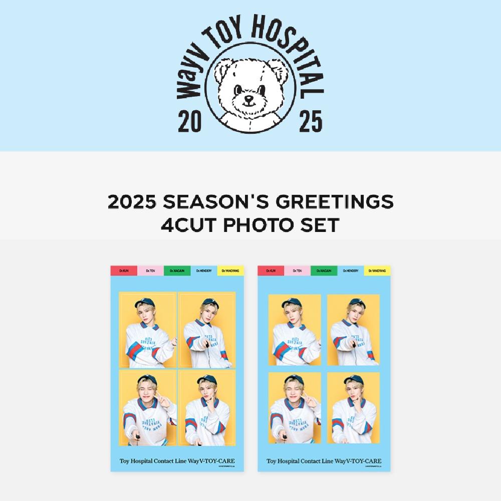 

Предварительный заказ WayV 2025 Season s Greetings 4 Cut Photo Set KUN