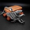 Titanium Steel Eagle Pendant Necklace - Retro Distressed Men's Accessory